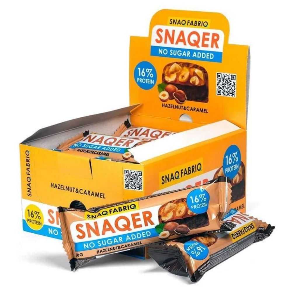 Батончик SNAQ FABRIQ 50 g Батончик Фундук и карамель