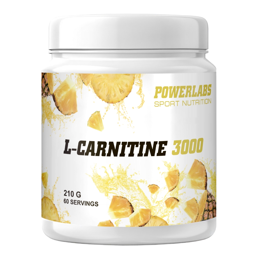 L-карнитин PowerLabs Л-карнитин (L-Carnitine) 210 гр Ананас