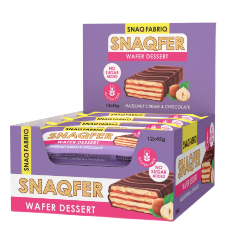 Батончик SNAQ FABRIQ 45 g Батончик вафельный Фундучный крем